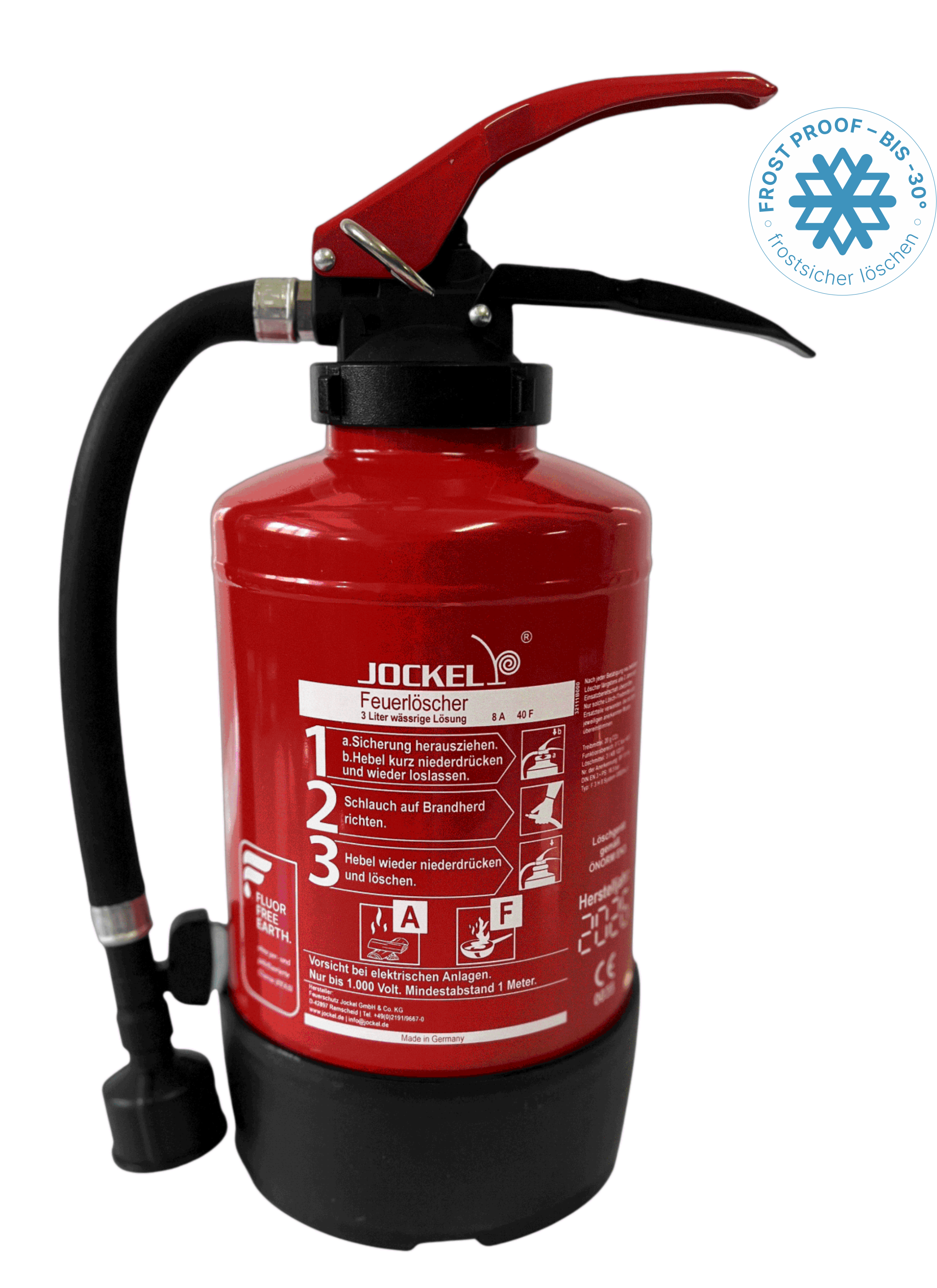 3 L Fettbrand-Auflade-Feuerlöscher