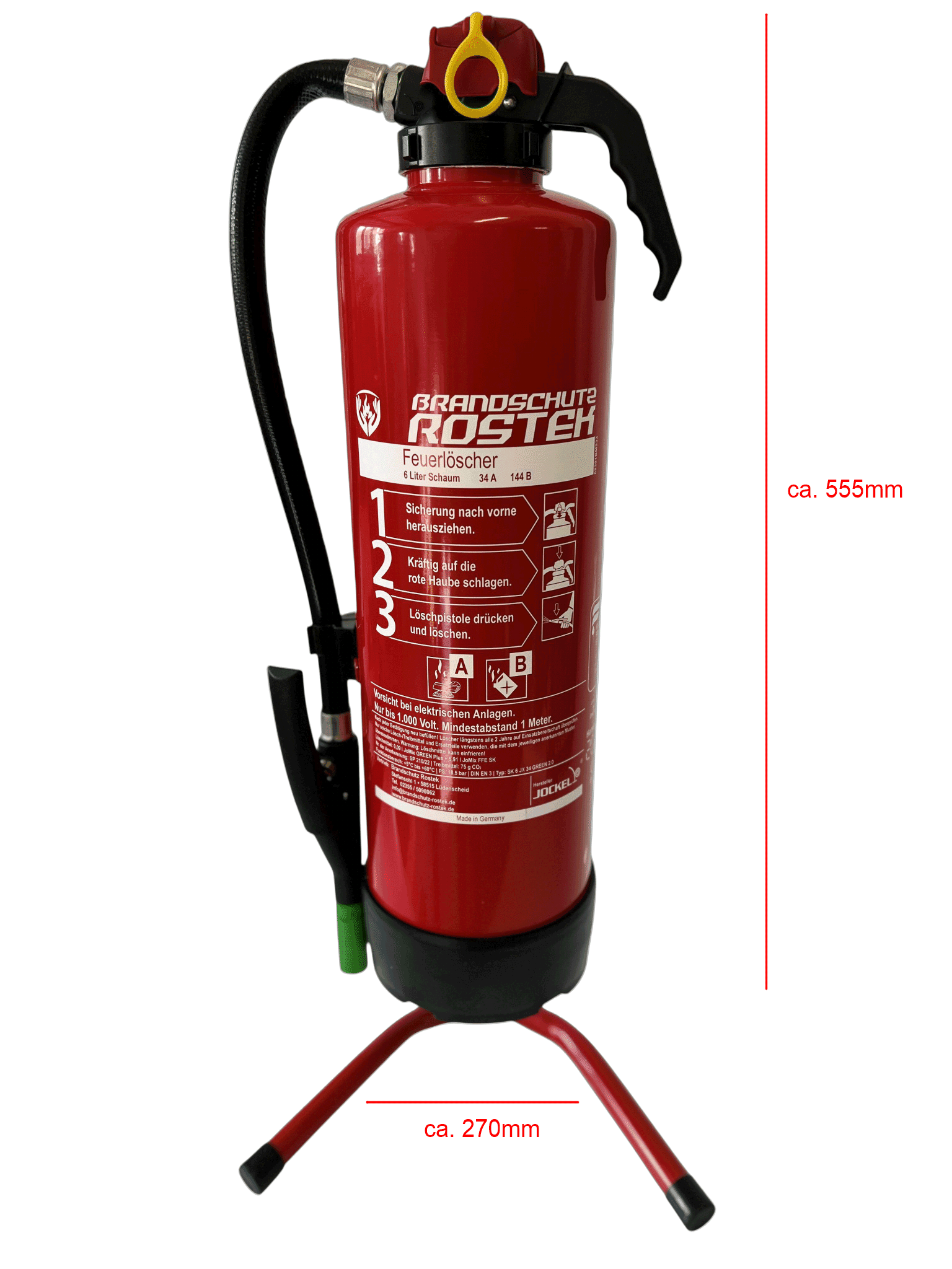 6 L Schaum-Kartuschen-Feuerlöscher