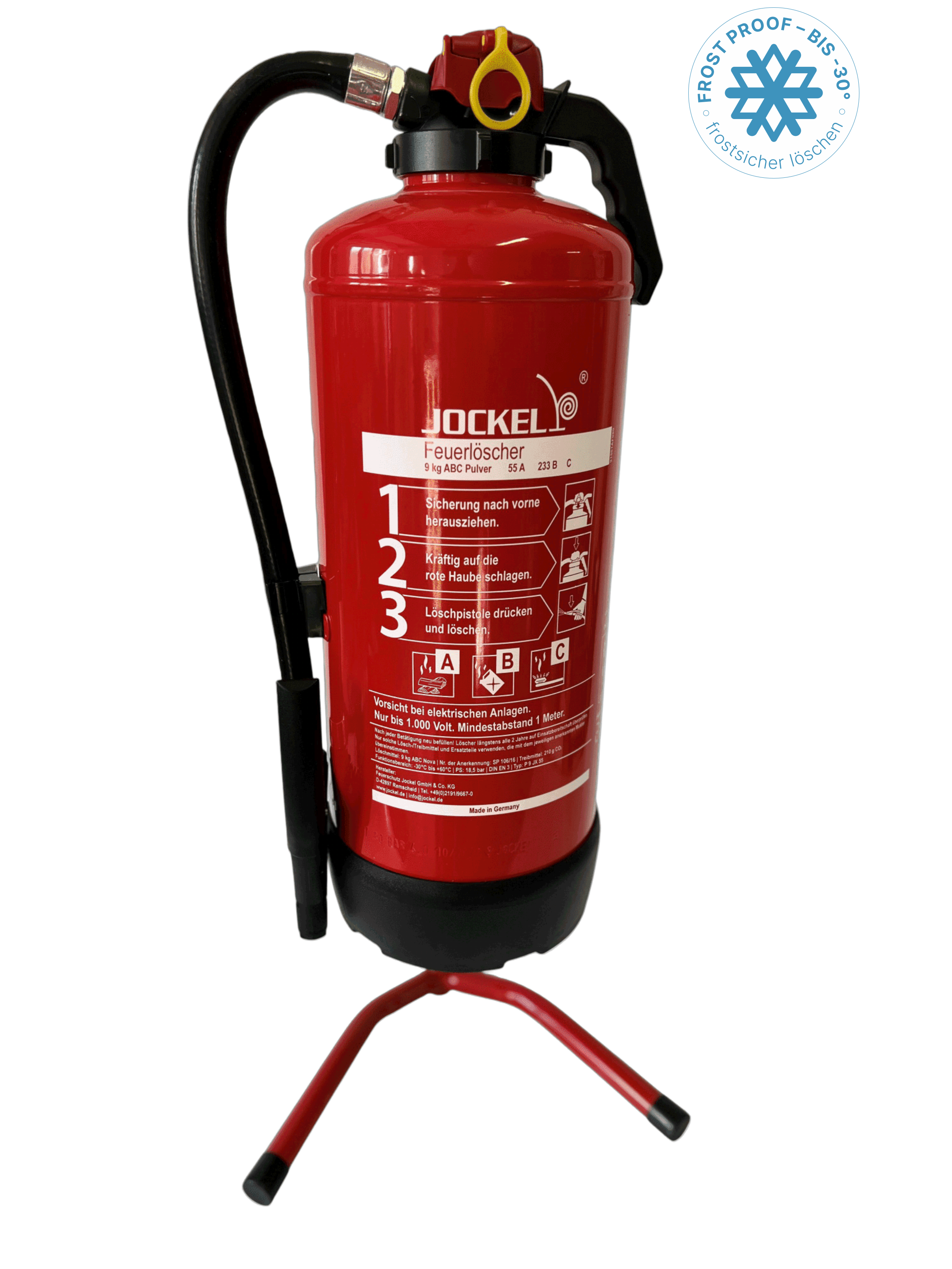 9 kg  Pulver-Auflade-Feuerlöscher