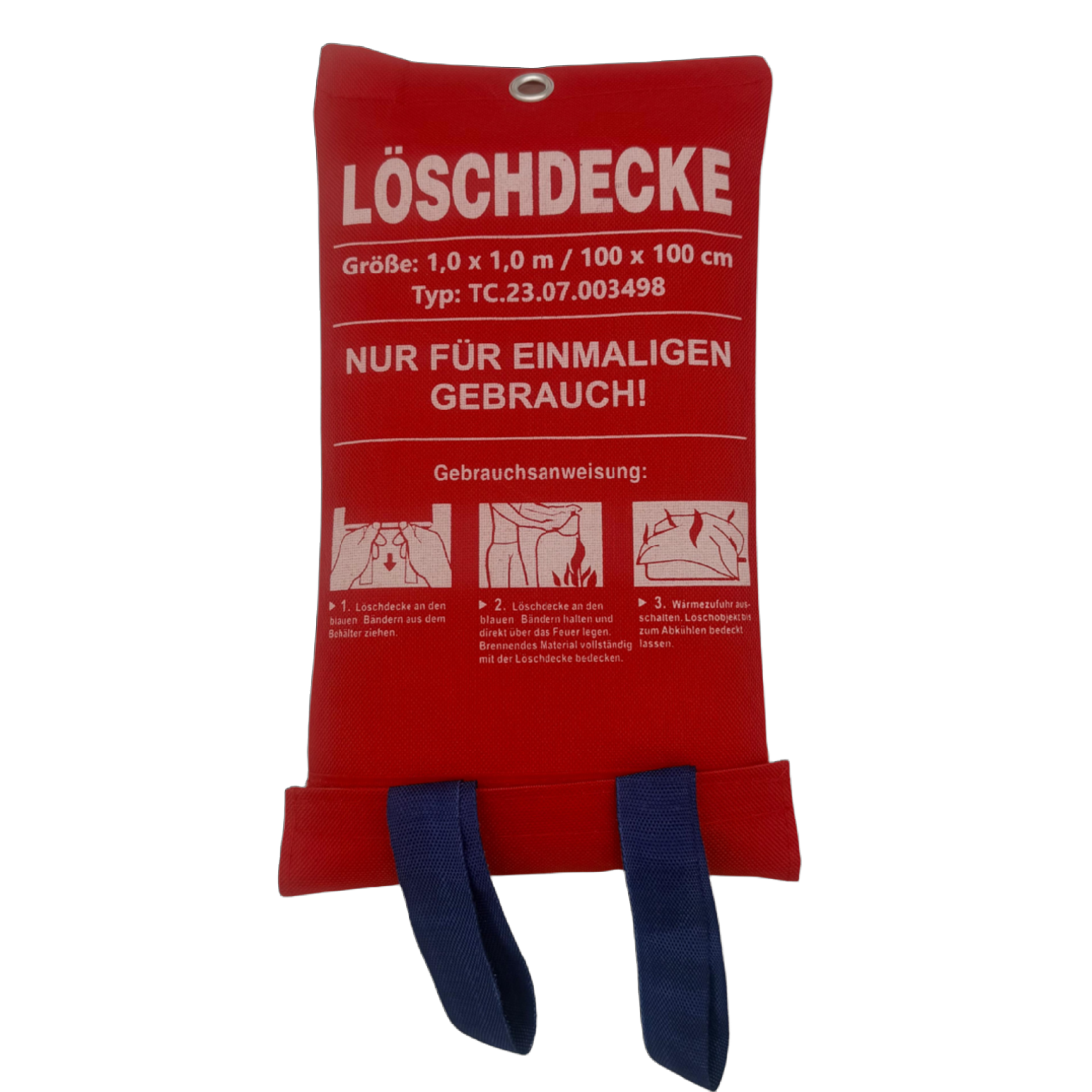 Feuerlöschdecke, Maße 1000x1000mm