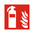Brandschutzschild "Feuerlöscher", Folie selbstklebend, in den Maßen 100x100mm und 200x200 erhältlich (Preis ab 4,30€)