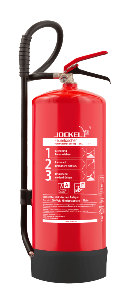 Brandschutzshop Rostek  Dauerdrucklöscher für Fettbrand- und Lithium-Brände Jockel Li 6&9 M